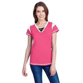 Ladies' Gameday Lace Up T-Shirt