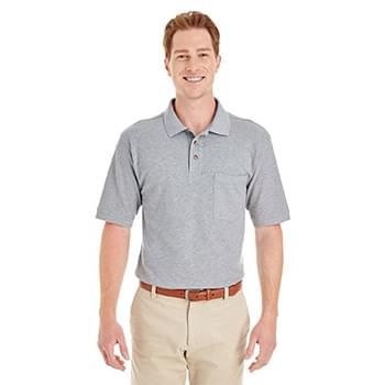 Adult 6 oz. Ringspun Cotton Piqu Short-Sleeve Pocket Polo
