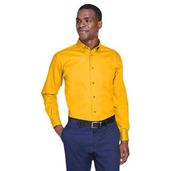 Men's Easy Blend? Long-Sleeve Twill?Shirt with?Stain-Release