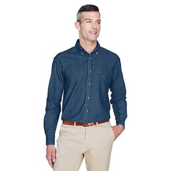 Men's Tall Long-Sleeve Denim Shirt