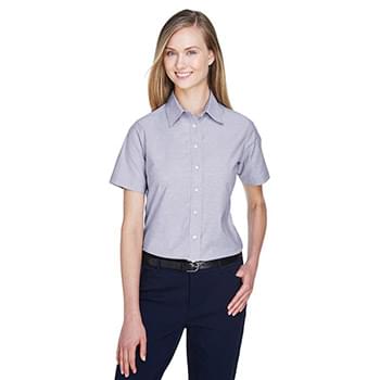 Ladies' Short-Sleeve Oxford with Stain-Release