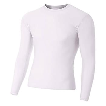 Adult Polyester Spandex Long Sleeve Compression T-Shirt