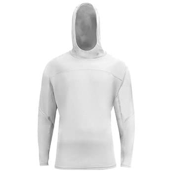 Unisex Airflex Long-Sleeve Scuba Neck Hooded T-Shirt