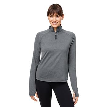 Ladies' Marbled Jersey Fairway Quarter-Zip