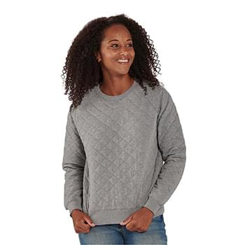 Ladies' Quilted Jersey Sweatshirt